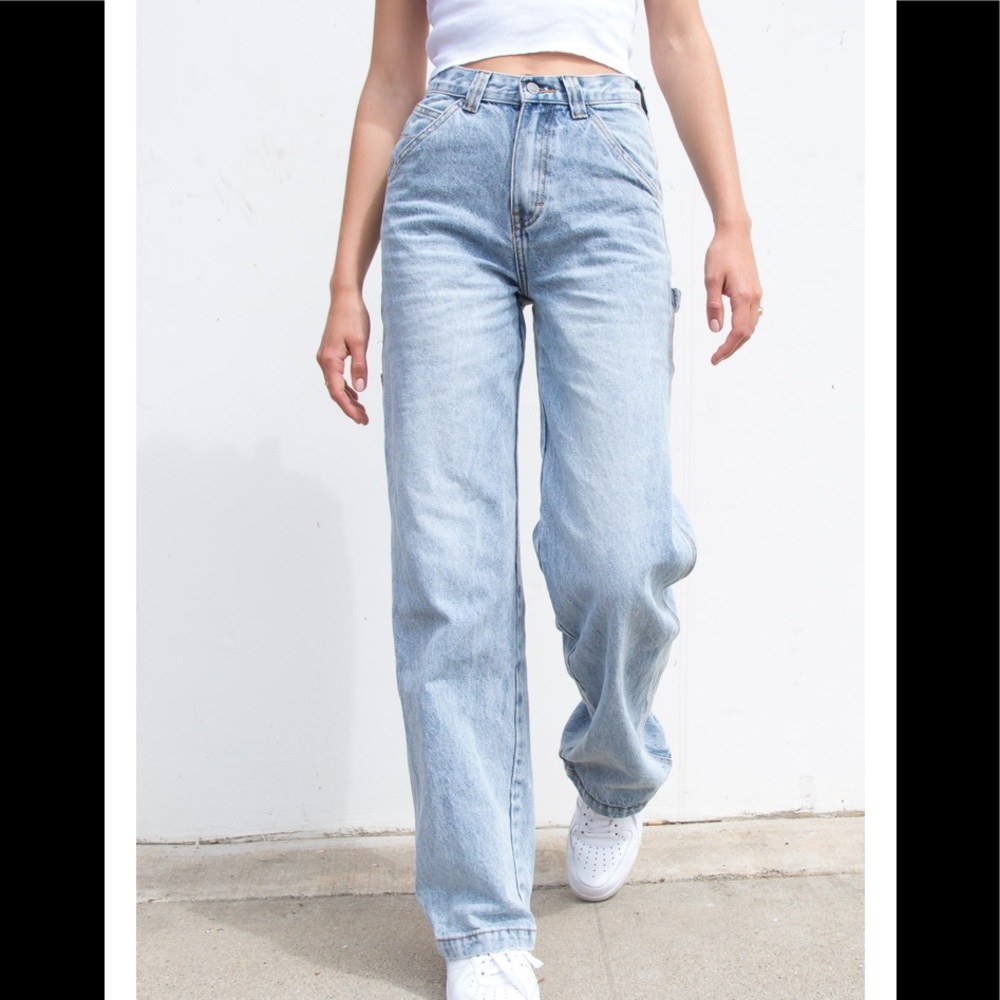 Feanne Light Washed High-rise relaxed fit Jeans